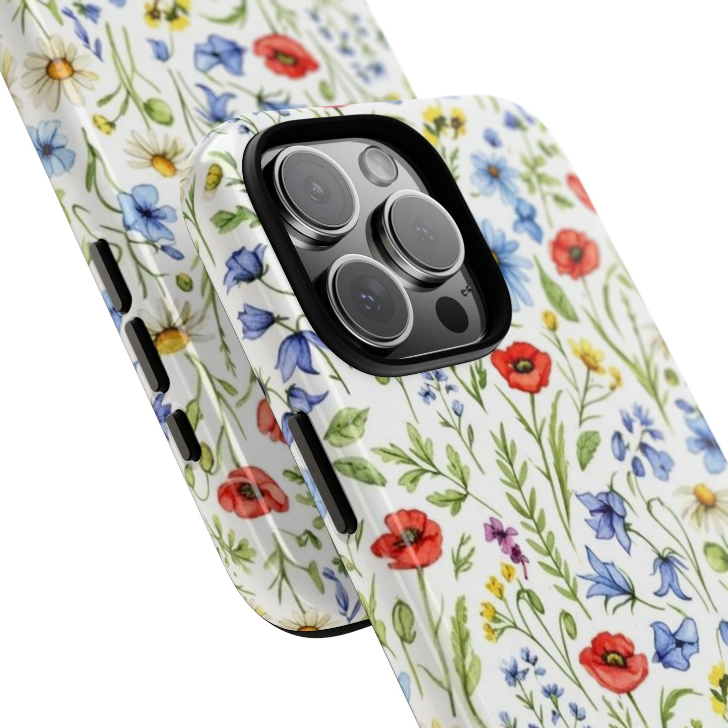 Floral Phone Case, Bohemian Style Tough Case, Nature Inspired Phone Cover, Gift for Her, Summer Vibes