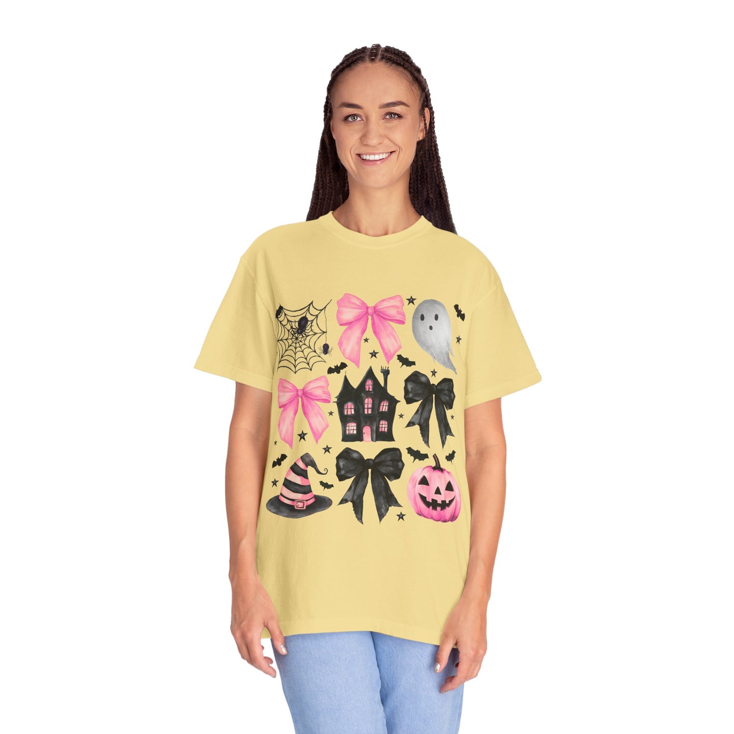 Halloween Graphic Tee, Spooky T-Shirt, Unisex Halloween Shirt, Ghost & Pumpkin Design, Autumn Casual Wear