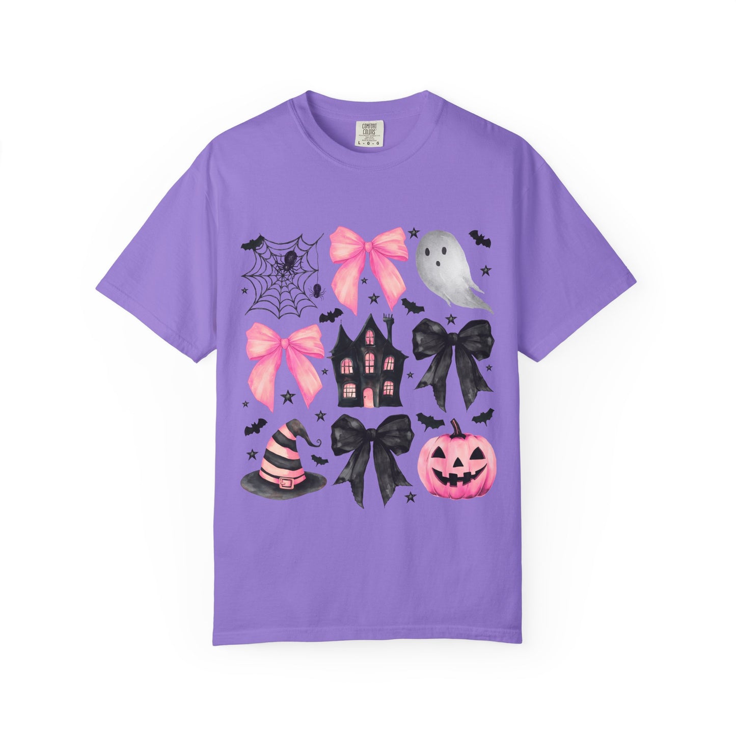 Halloween Graphic Tee, Spooky T-Shirt, Unisex Halloween Shirt, Ghost & Pumpkin Design, Autumn Casual Wear