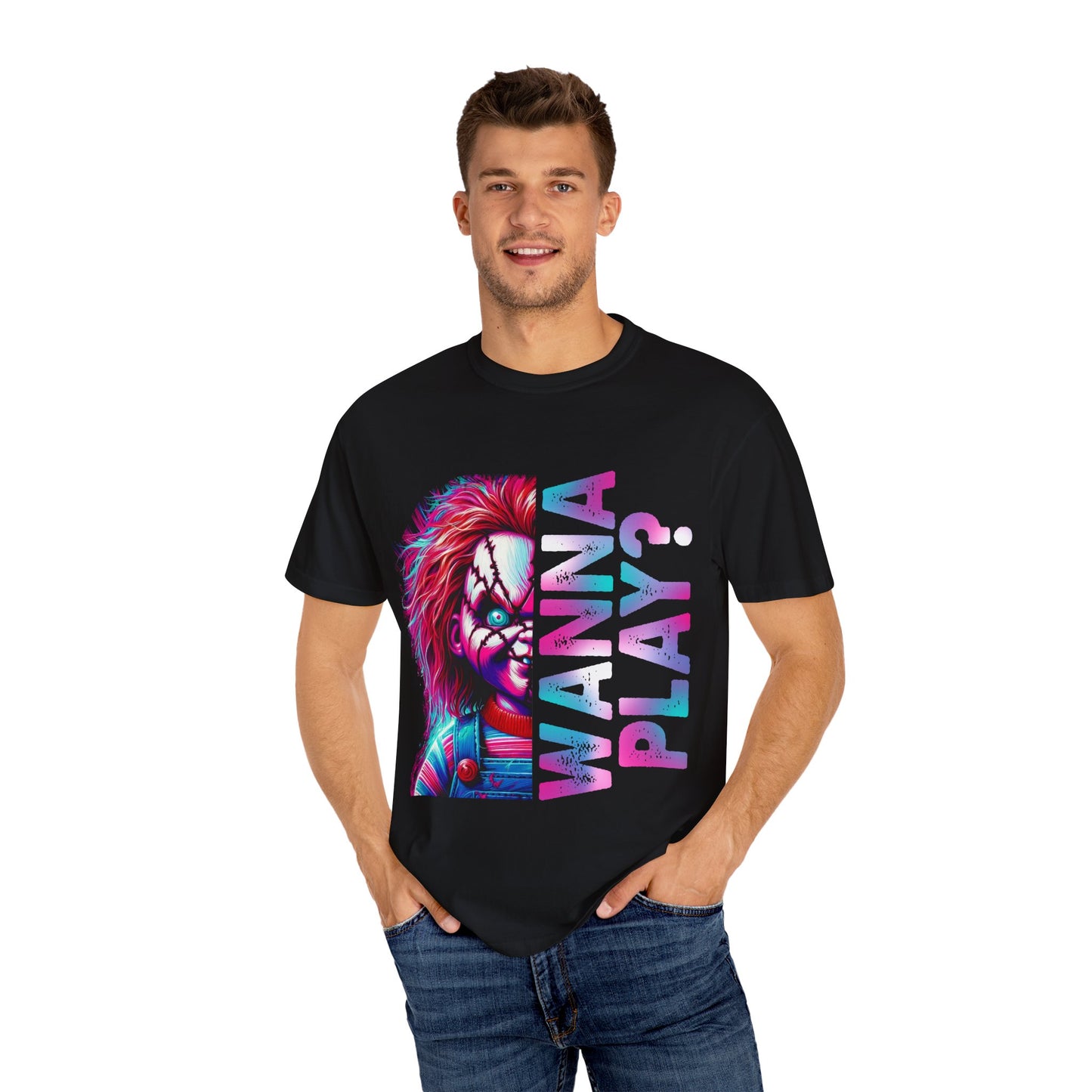 Chucky Graphic T-Shirt | Horror Fan Apparel, Halloween Costume, Movie Merch, Unisex T-Shirt, Gift for Horror Lovers