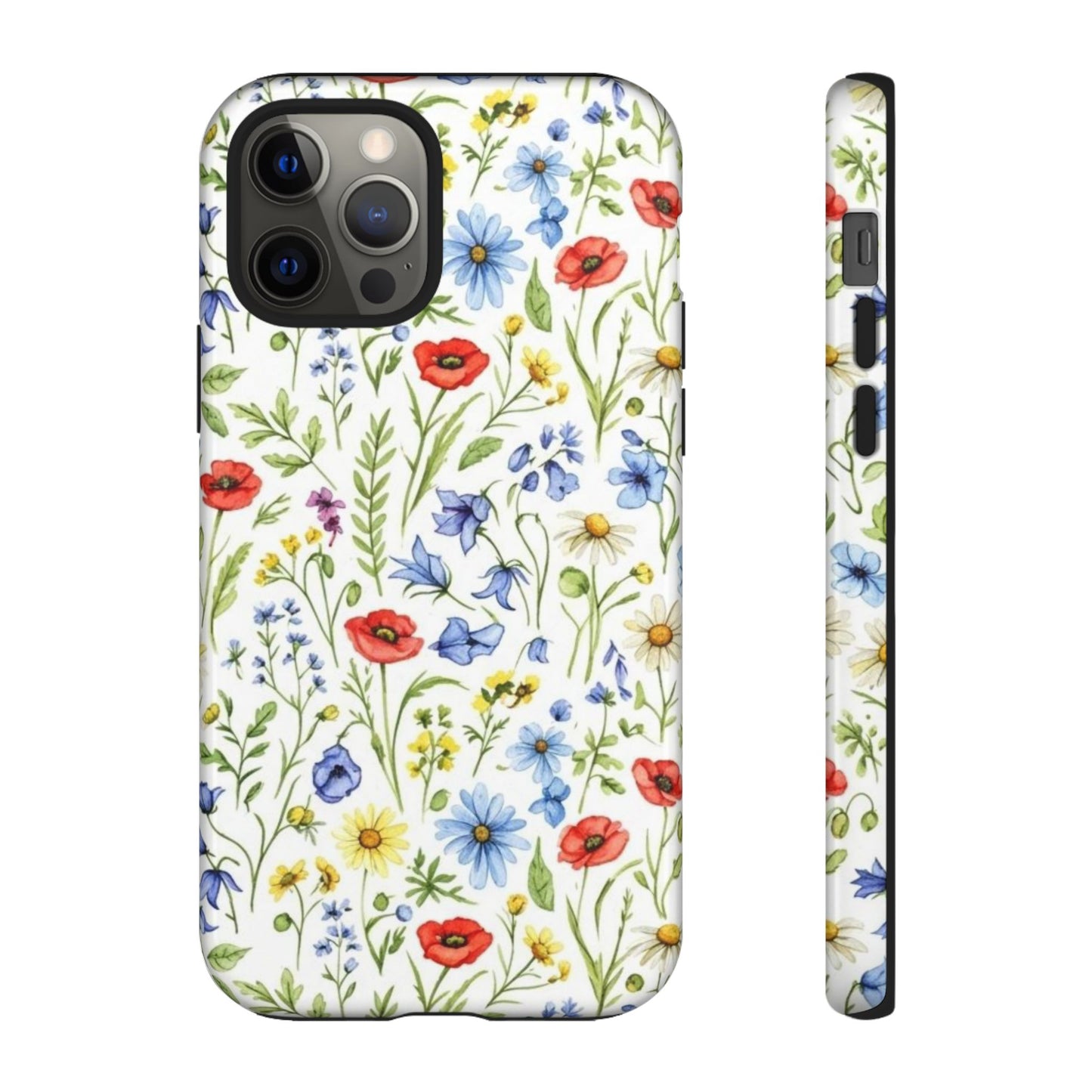 Floral Phone Case, Bohemian Style Tough Case, Nature Inspired Phone Cover, Gift for Her, Summer Vibes