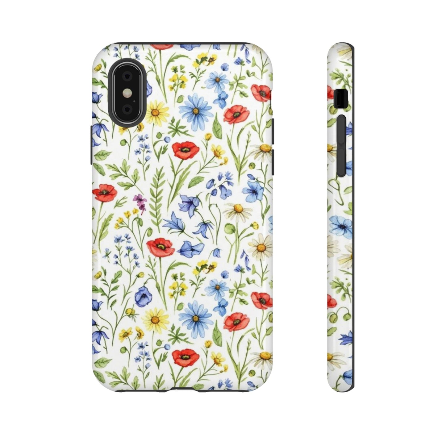 Floral Phone Case, Bohemian Style Tough Case, Nature Inspired Phone Cover, Gift for Her, Summer Vibes