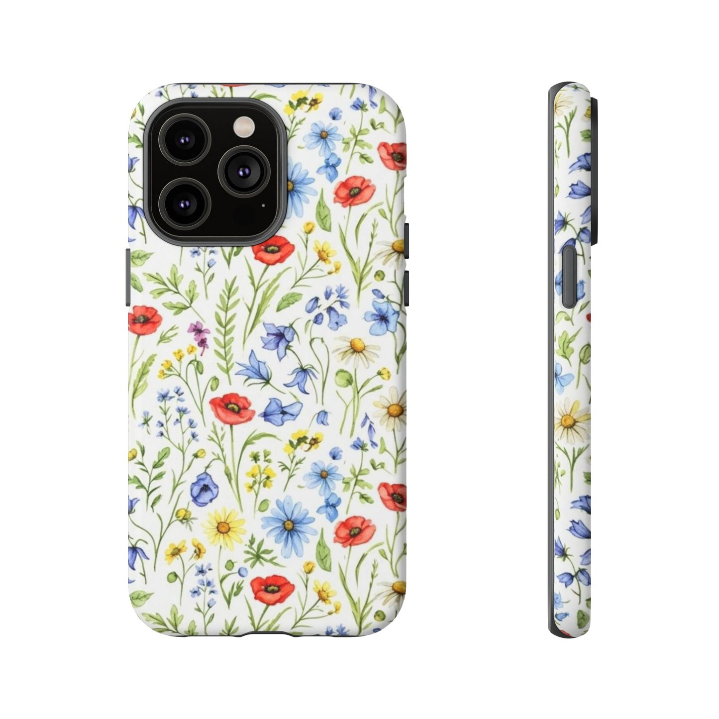 Floral Phone Case, Bohemian Style Tough Case, Nature Inspired Phone Cover, Gift for Her, Summer Vibes