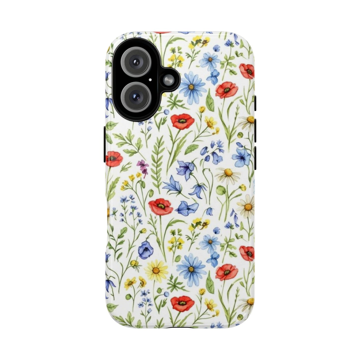 Floral Phone Case, Bohemian Style Tough Case, Nature Inspired Phone Cover, Gift for Her, Summer Vibes