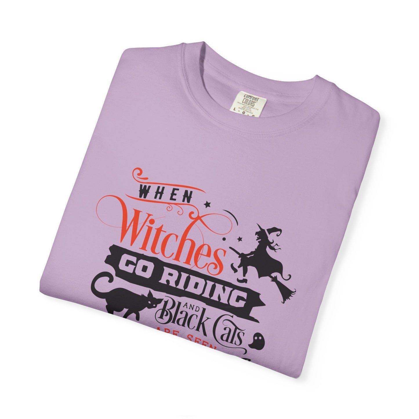 Halloween Witches T-Shirt, Spooky Tee, Unisex Graphic Shirt, Perfect for Fall Celebrations, Cat Lovers Gift, Witchy Apparel