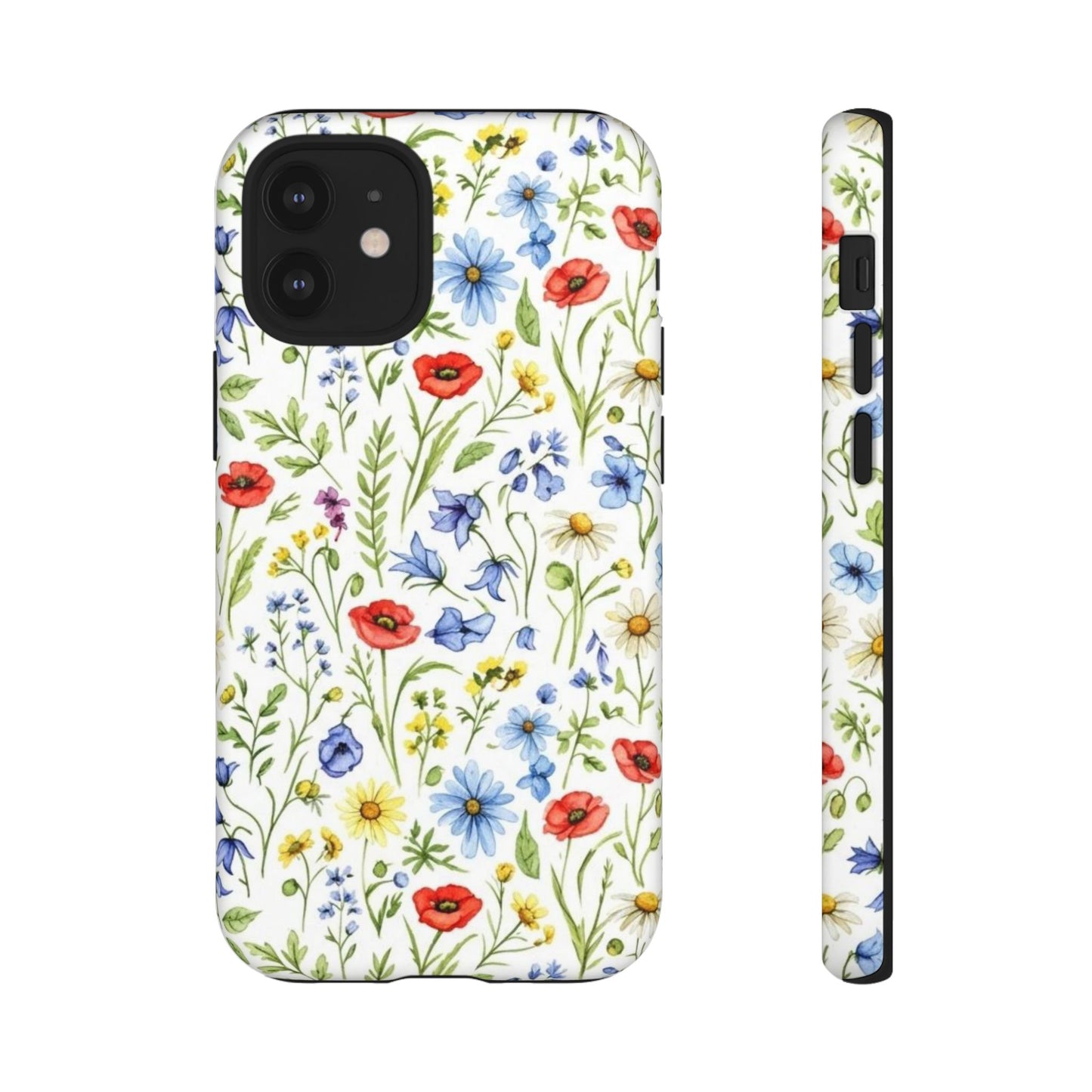 Floral Phone Case, Bohemian Style Tough Case, Nature Inspired Phone Cover, Gift for Her, Summer Vibes