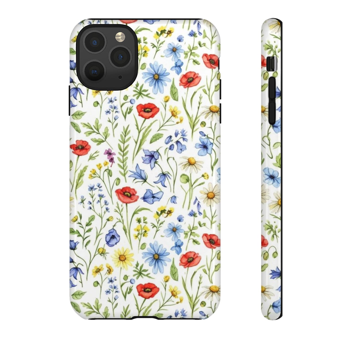 Floral Phone Case, Bohemian Style Tough Case, Nature Inspired Phone Cover, Gift for Her, Summer Vibes