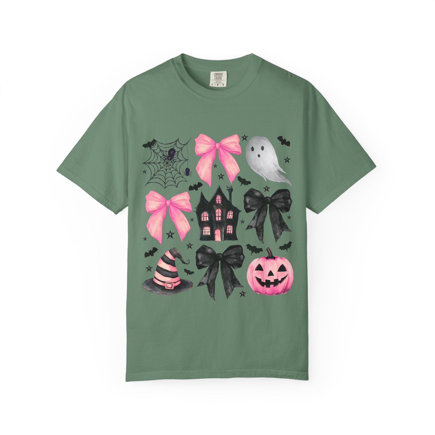 Halloween Graphic Tee, Spooky T-Shirt, Unisex Halloween Shirt, Ghost & Pumpkin Design, Autumn Casual Wear