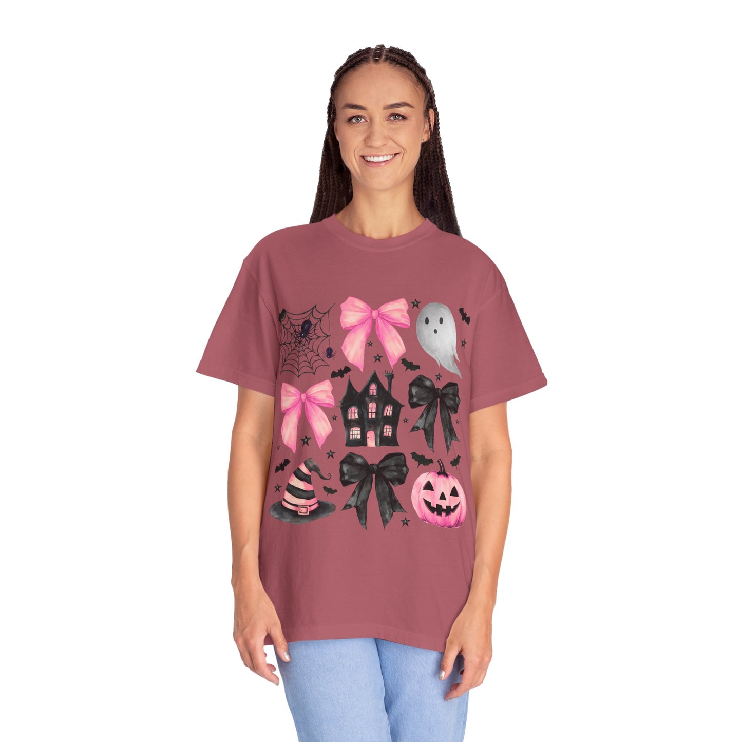 Halloween Graphic Tee, Spooky T-Shirt, Unisex Halloween Shirt, Ghost & Pumpkin Design, Autumn Casual Wear