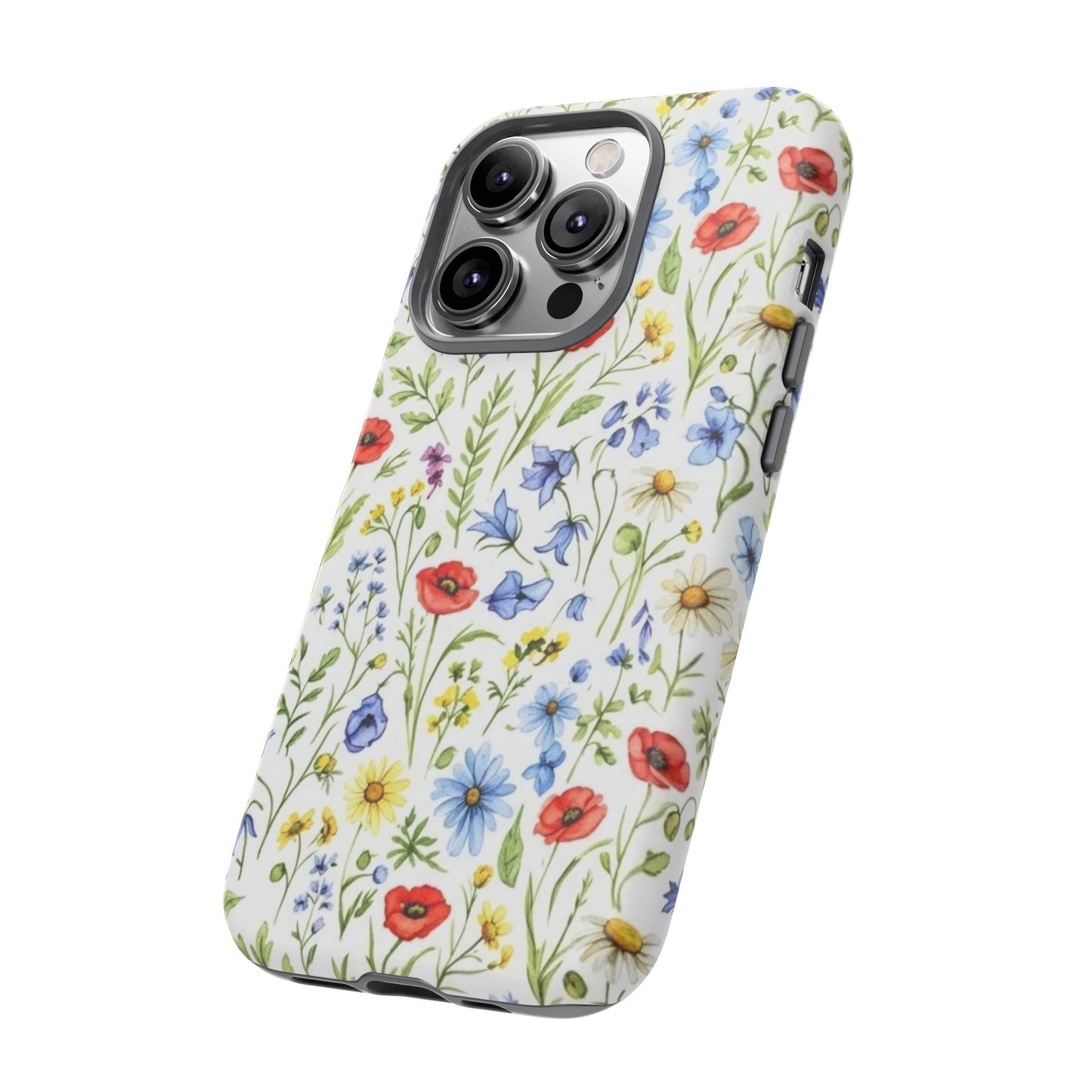 Floral Phone Case, Bohemian Style Tough Case, Nature Inspired Phone Cover, Gift for Her, Summer Vibes