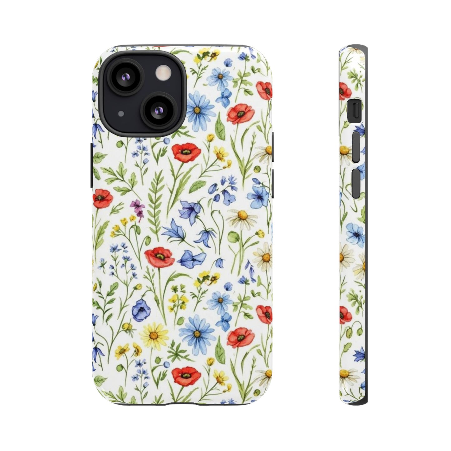 Floral Phone Case, Bohemian Style Tough Case, Nature Inspired Phone Cover, Gift for Her, Summer Vibes