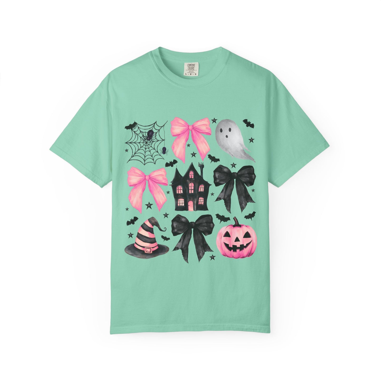 Halloween Graphic Tee, Spooky T-Shirt, Unisex Halloween Shirt, Ghost & Pumpkin Design, Autumn Casual Wear