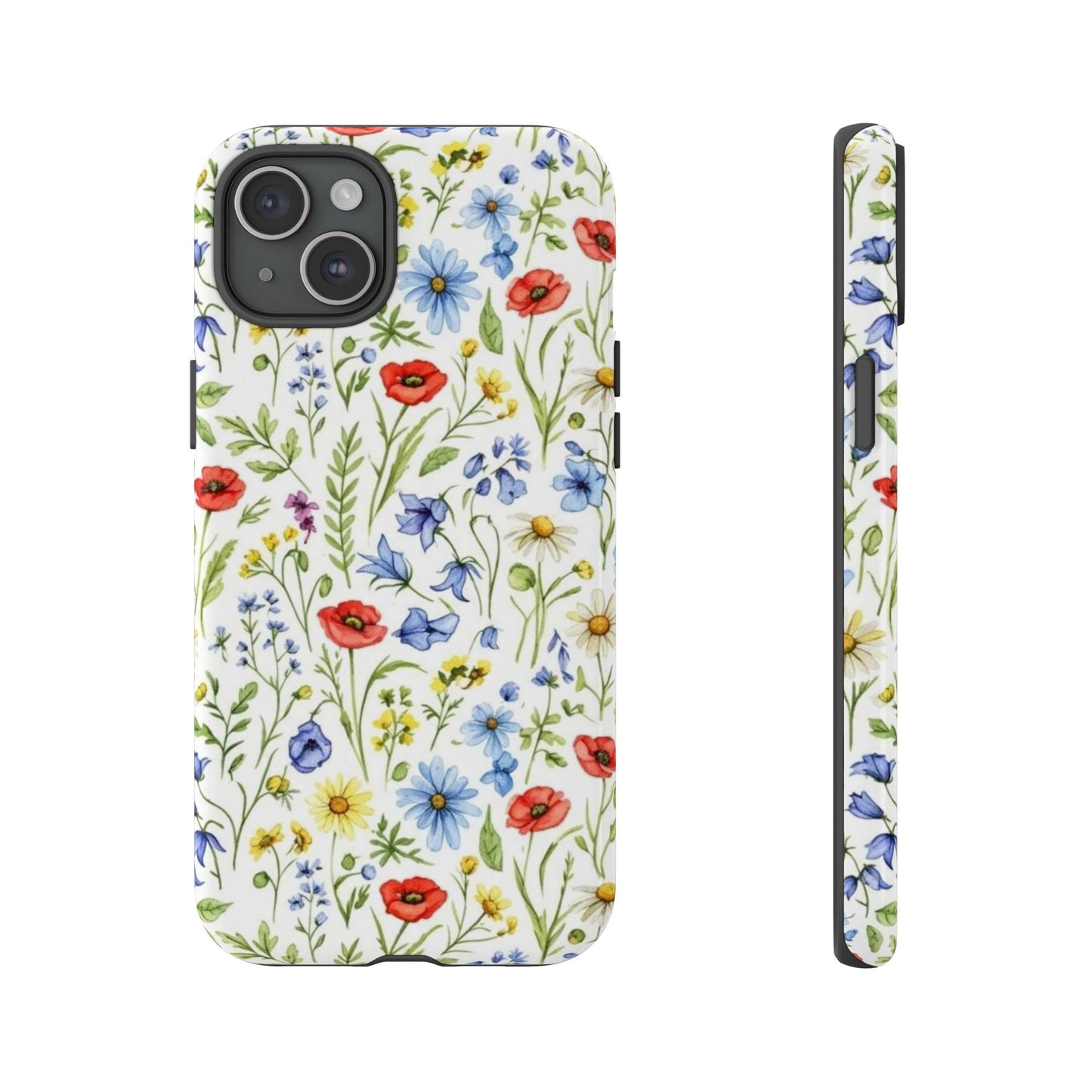 Floral Phone Case, Bohemian Style Tough Case, Nature Inspired Phone Cover, Gift for Her, Summer Vibes