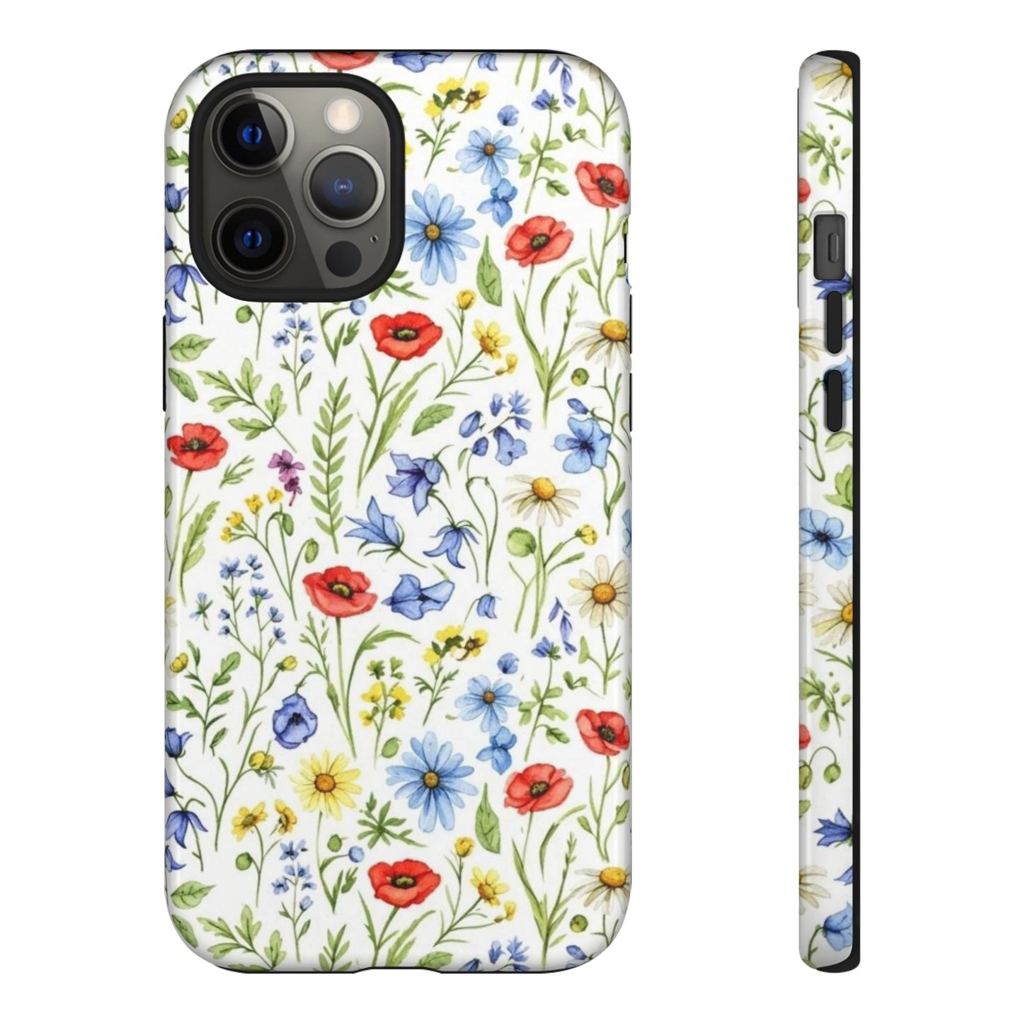 Floral Phone Case, Bohemian Style Tough Case, Nature Inspired Phone Cover, Gift for Her, Summer Vibes