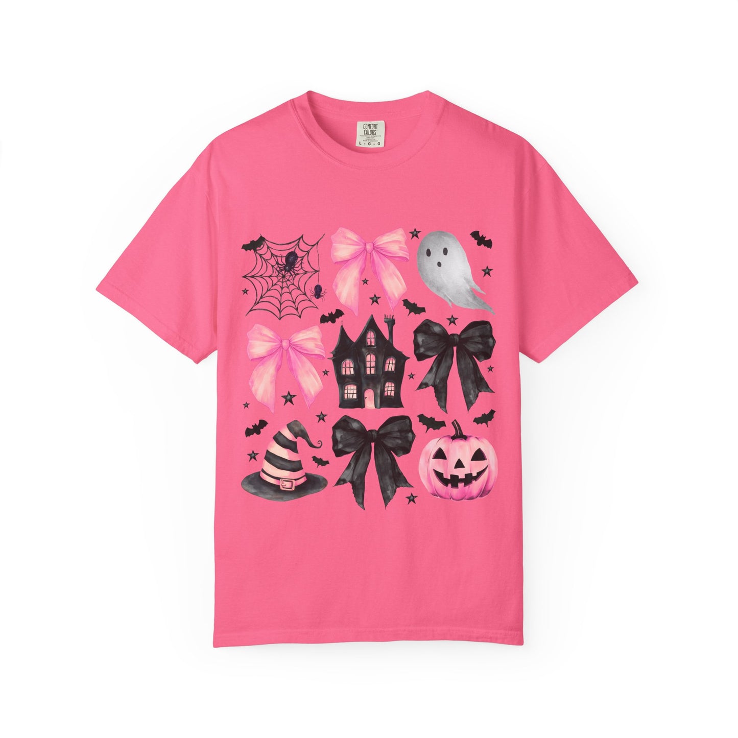 Halloween Graphic Tee, Spooky T-Shirt, Unisex Halloween Shirt, Ghost & Pumpkin Design, Autumn Casual Wear
