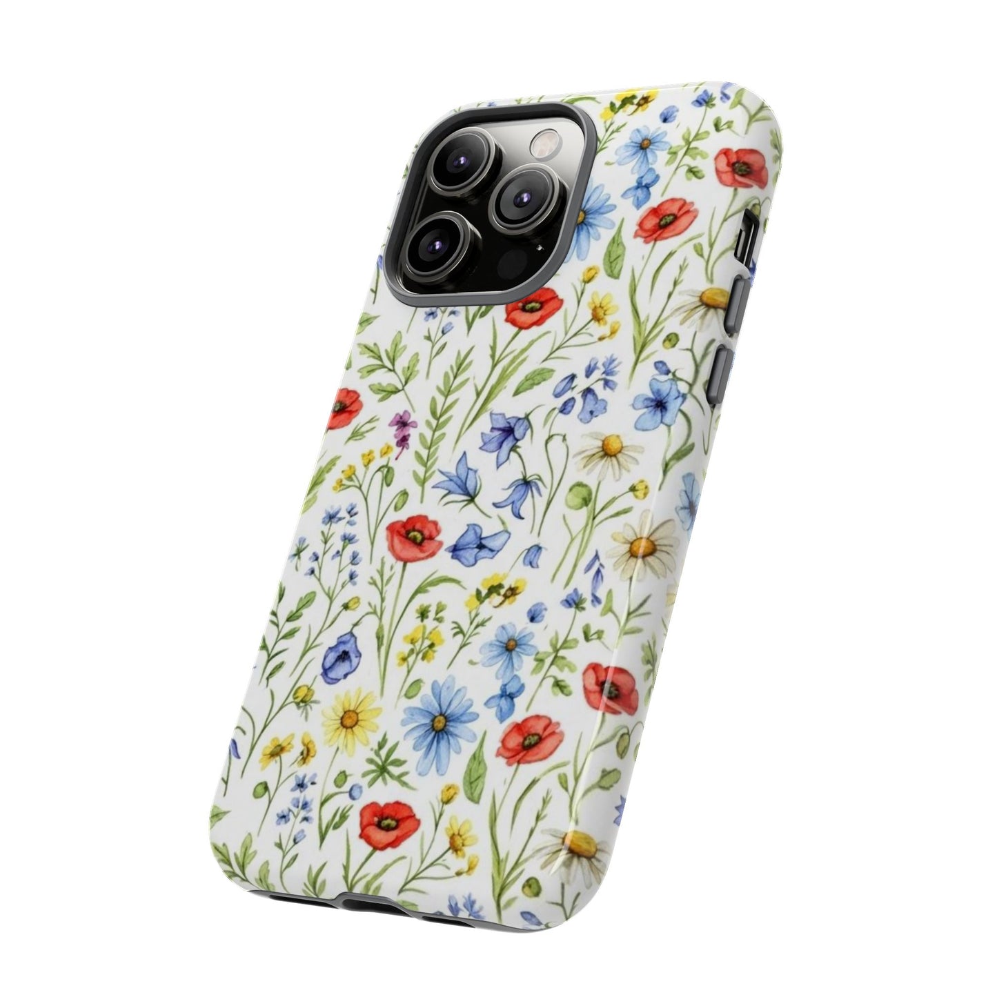 Floral Phone Case, Bohemian Style Tough Case, Nature Inspired Phone Cover, Gift for Her, Summer Vibes
