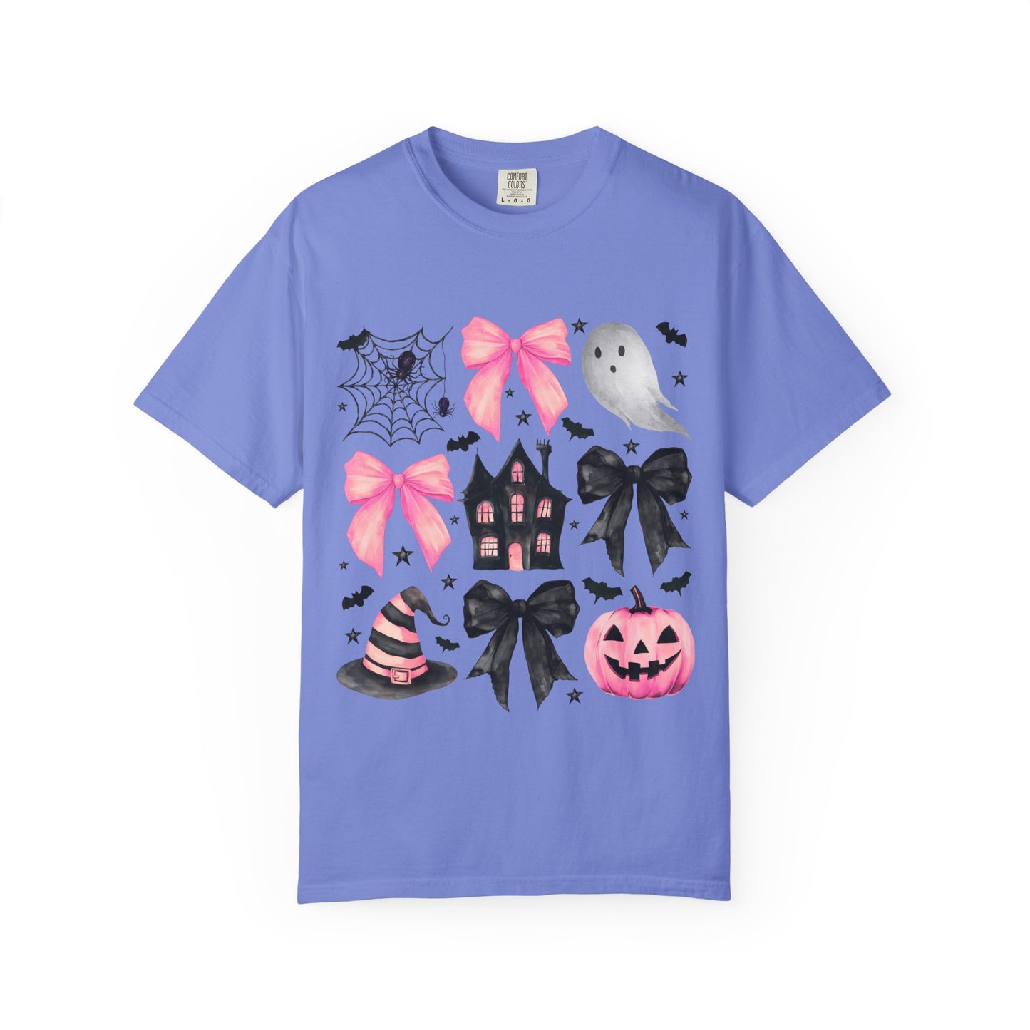 Halloween Graphic Tee, Spooky T-Shirt, Unisex Halloween Shirt, Ghost & Pumpkin Design, Autumn Casual Wear