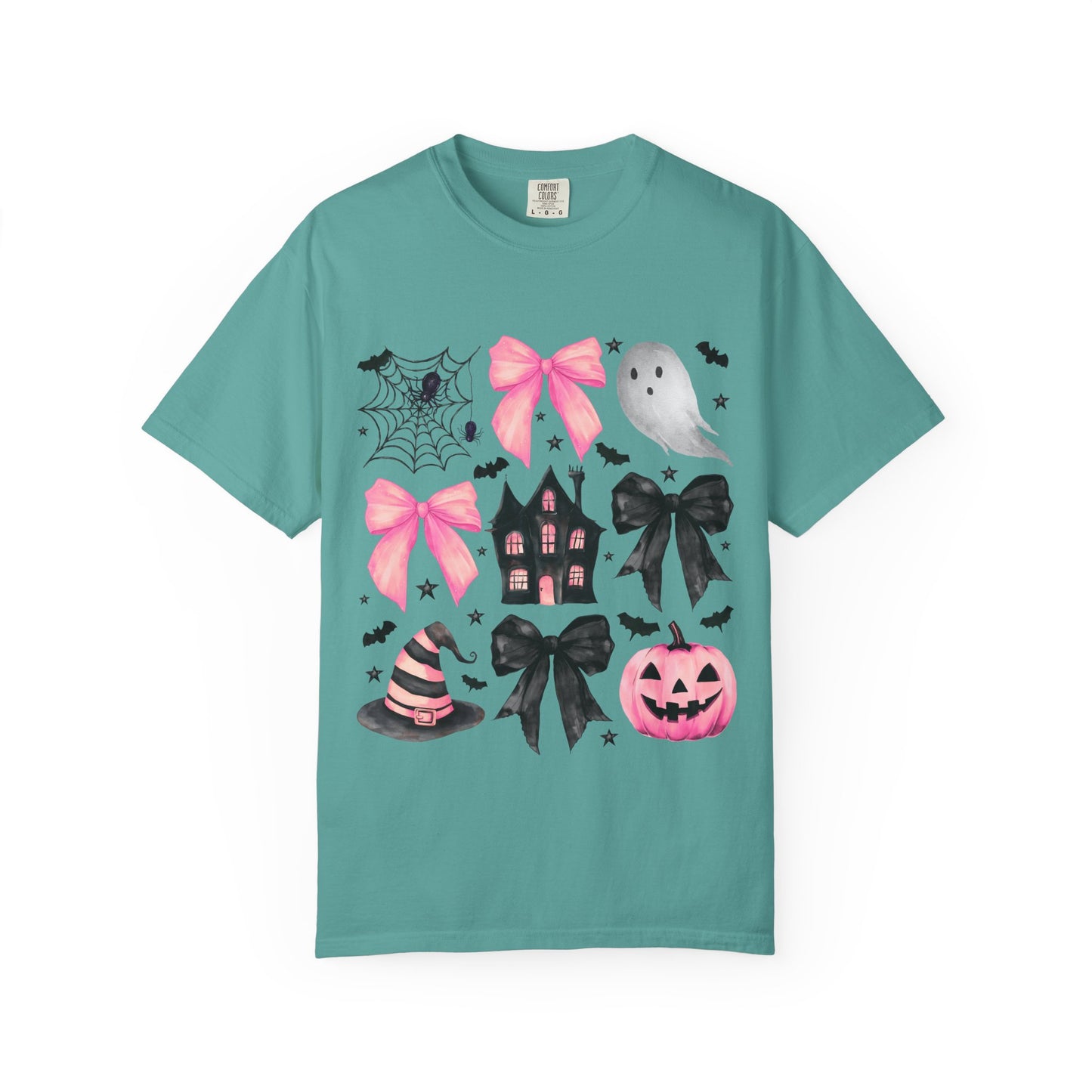 Halloween Graphic Tee, Spooky T-Shirt, Unisex Halloween Shirt, Ghost & Pumpkin Design, Autumn Casual Wear