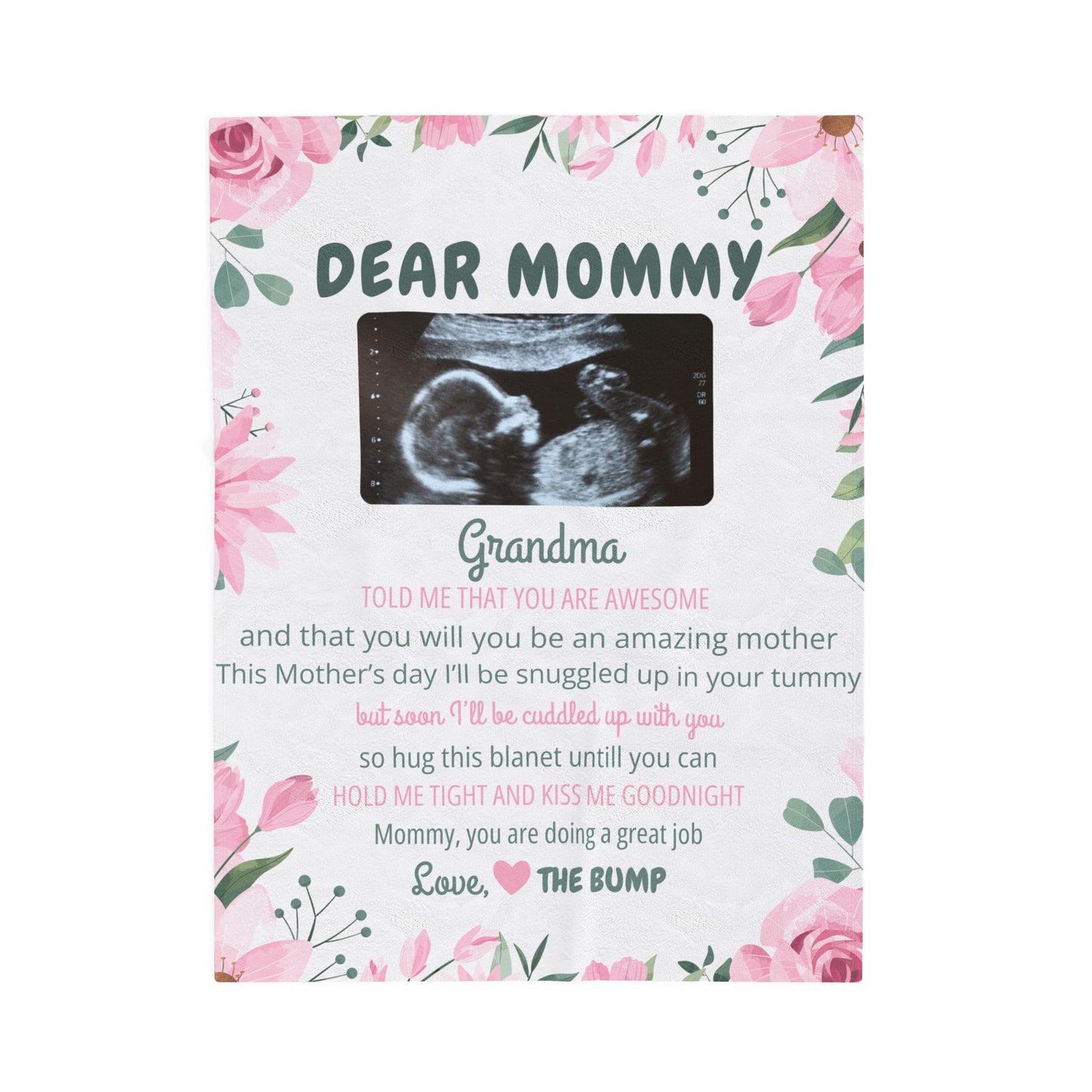 Velveteen Plush Blanket - Dear Mommy