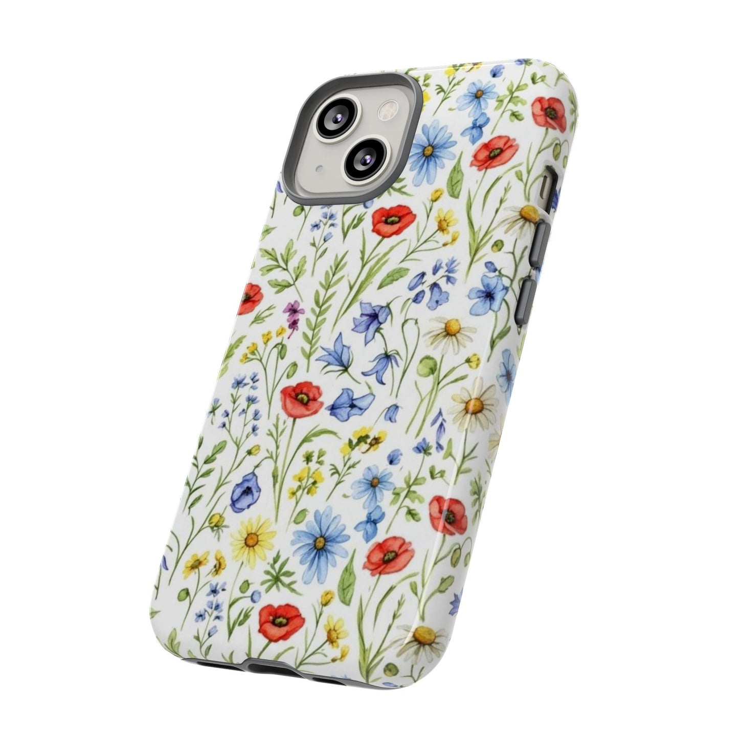 Floral Phone Case, Bohemian Style Tough Case, Nature Inspired Phone Cover, Gift for Her, Summer Vibes