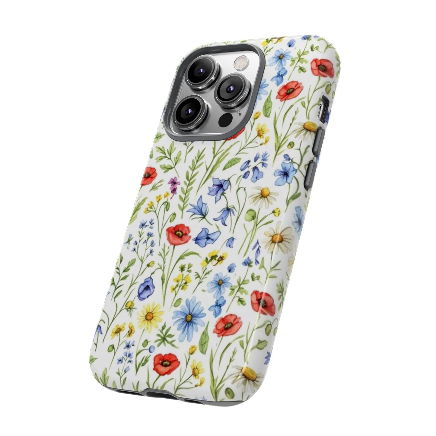 Floral Phone Case, Bohemian Style Tough Case, Nature Inspired Phone Cover, Gift for Her, Summer Vibes