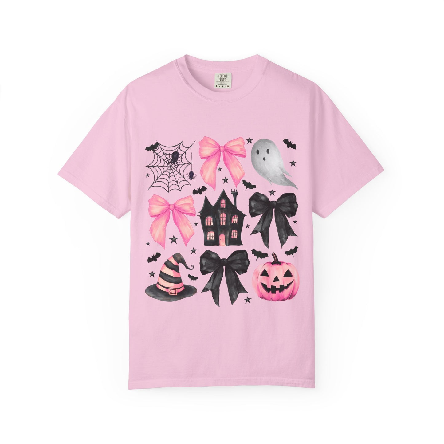 Halloween Graphic Tee, Spooky T-Shirt, Unisex Halloween Shirt, Ghost & Pumpkin Design, Autumn Casual Wear