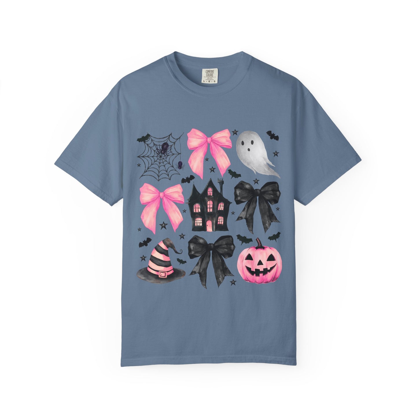 Halloween Graphic Tee, Spooky T-Shirt, Unisex Halloween Shirt, Ghost & Pumpkin Design, Autumn Casual Wear