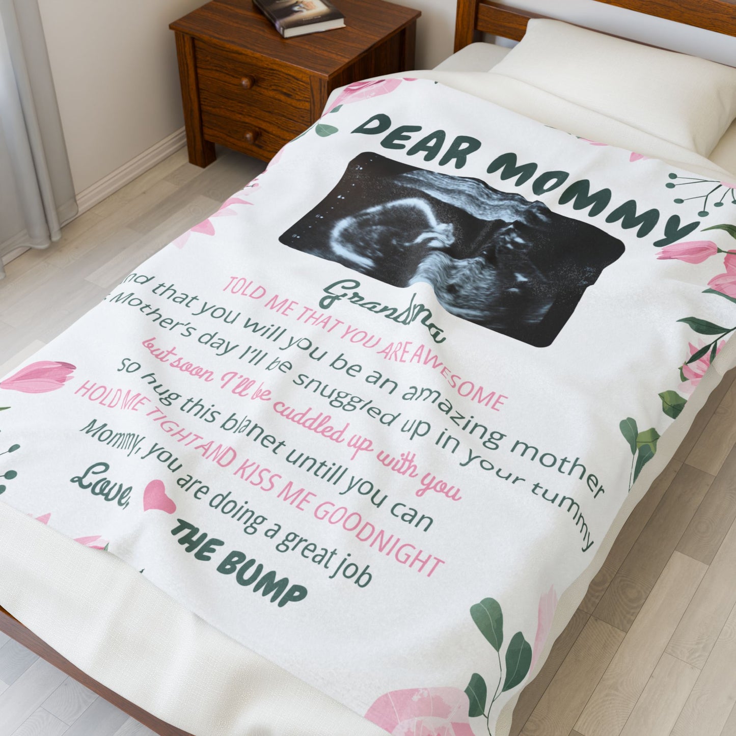 Velveteen Plush Blanket - Dear Mommy