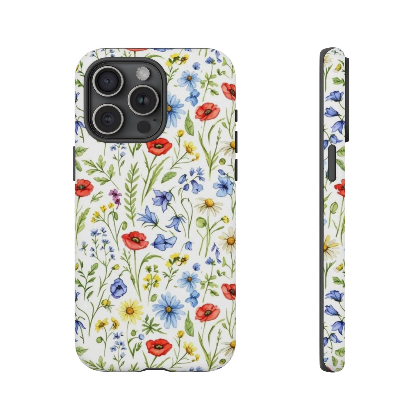 Floral Phone Case, Bohemian Style Tough Case, Nature Inspired Phone Cover, Gift for Her, Summer Vibes