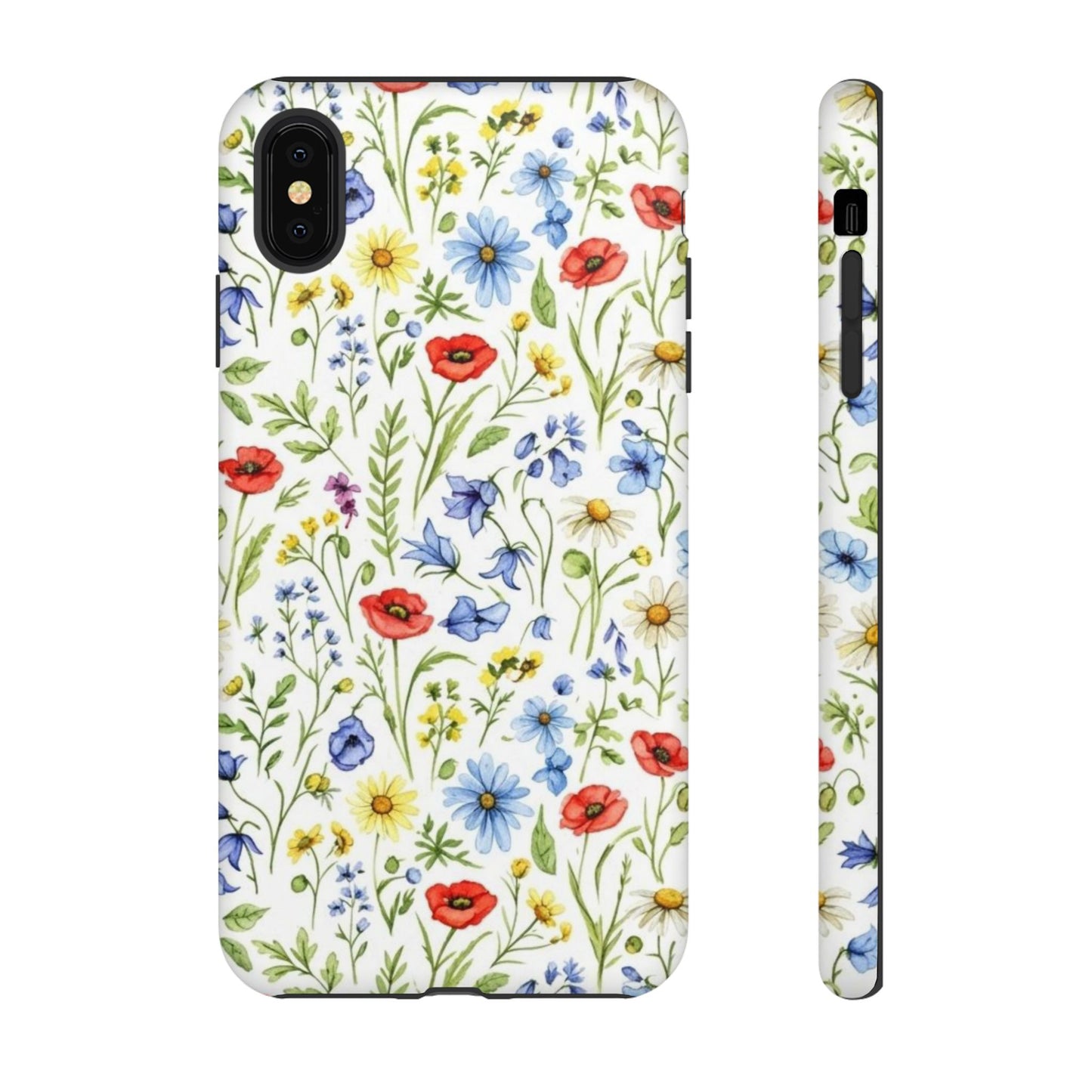 Floral Phone Case, Bohemian Style Tough Case, Nature Inspired Phone Cover, Gift for Her, Summer Vibes