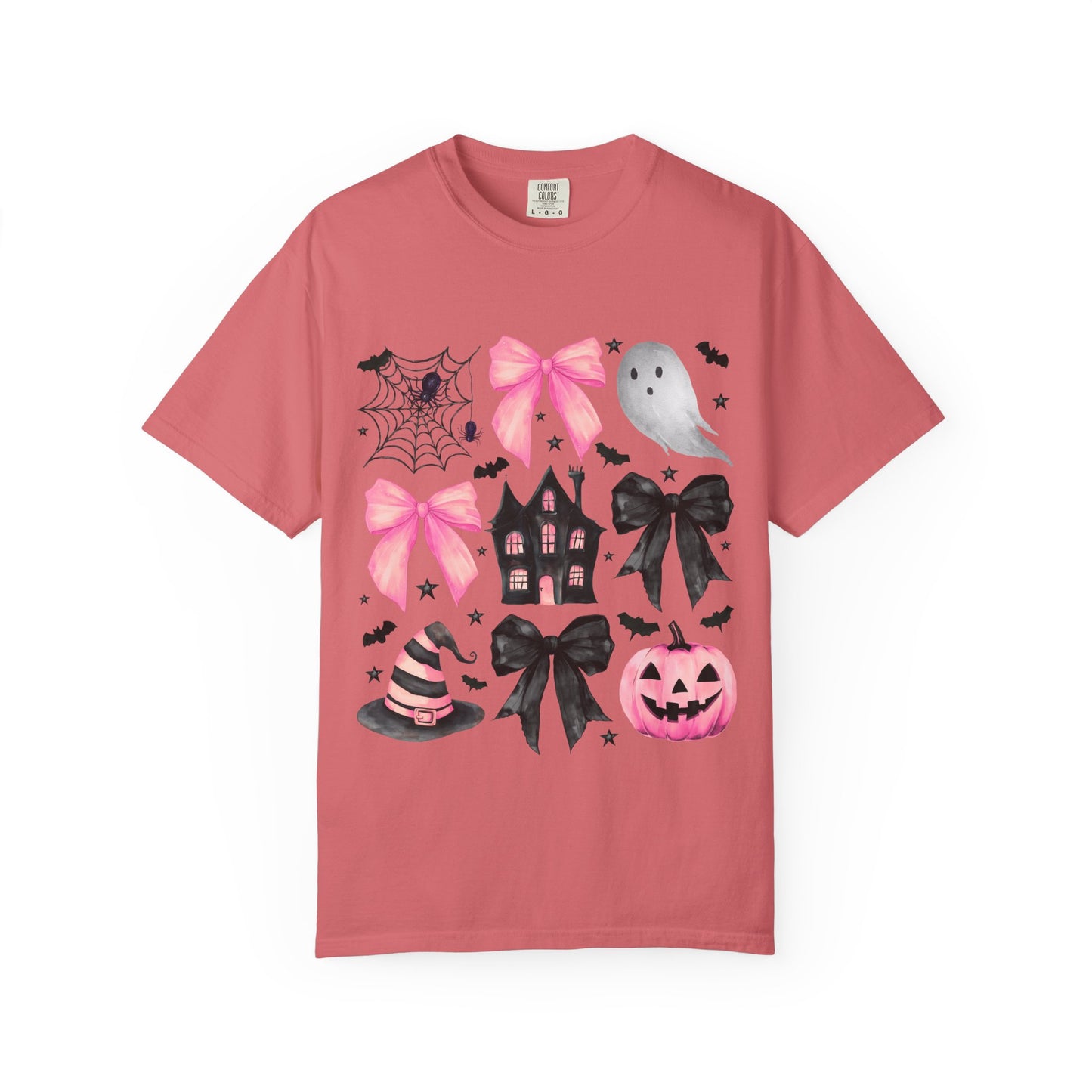 Halloween Graphic Tee, Spooky T-Shirt, Unisex Halloween Shirt, Ghost & Pumpkin Design, Autumn Casual Wear