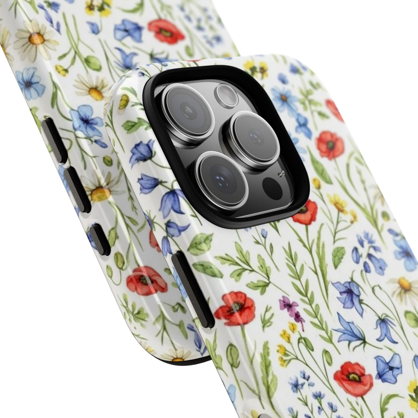 Floral Phone Case, Bohemian Style Tough Case, Nature Inspired Phone Cover, Gift for Her, Summer Vibes