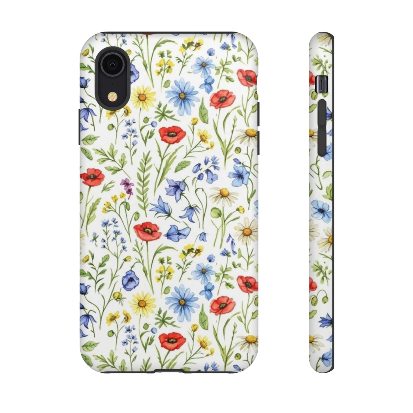 Floral Phone Case, Bohemian Style Tough Case, Nature Inspired Phone Cover, Gift for Her, Summer Vibes