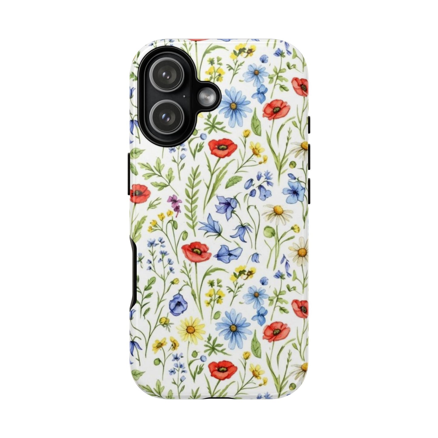 Floral Phone Case, Bohemian Style Tough Case, Nature Inspired Phone Cover, Gift for Her, Summer Vibes