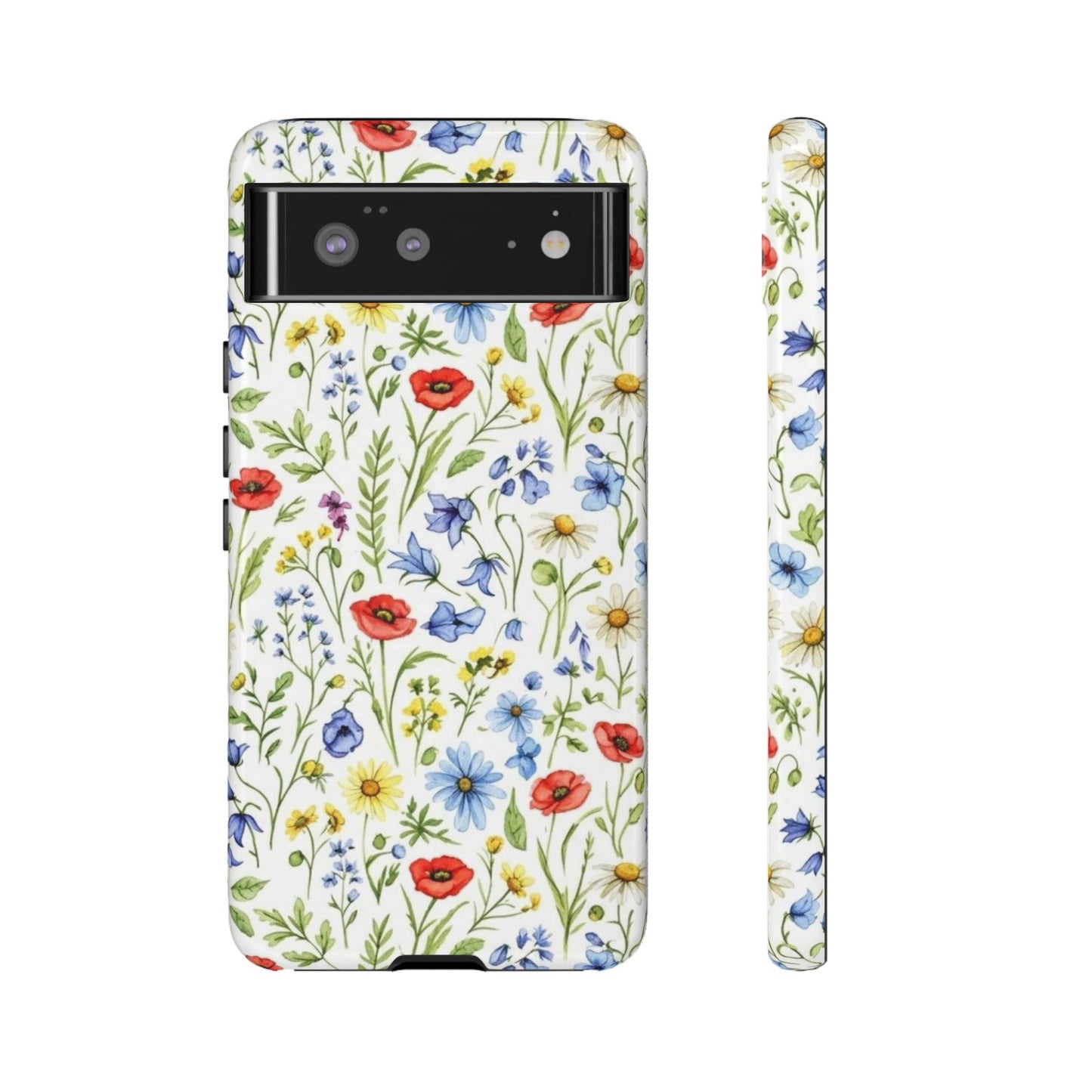 Floral Phone Case, Bohemian Style Tough Case, Nature Inspired Phone Cover, Gift for Her, Summer Vibes