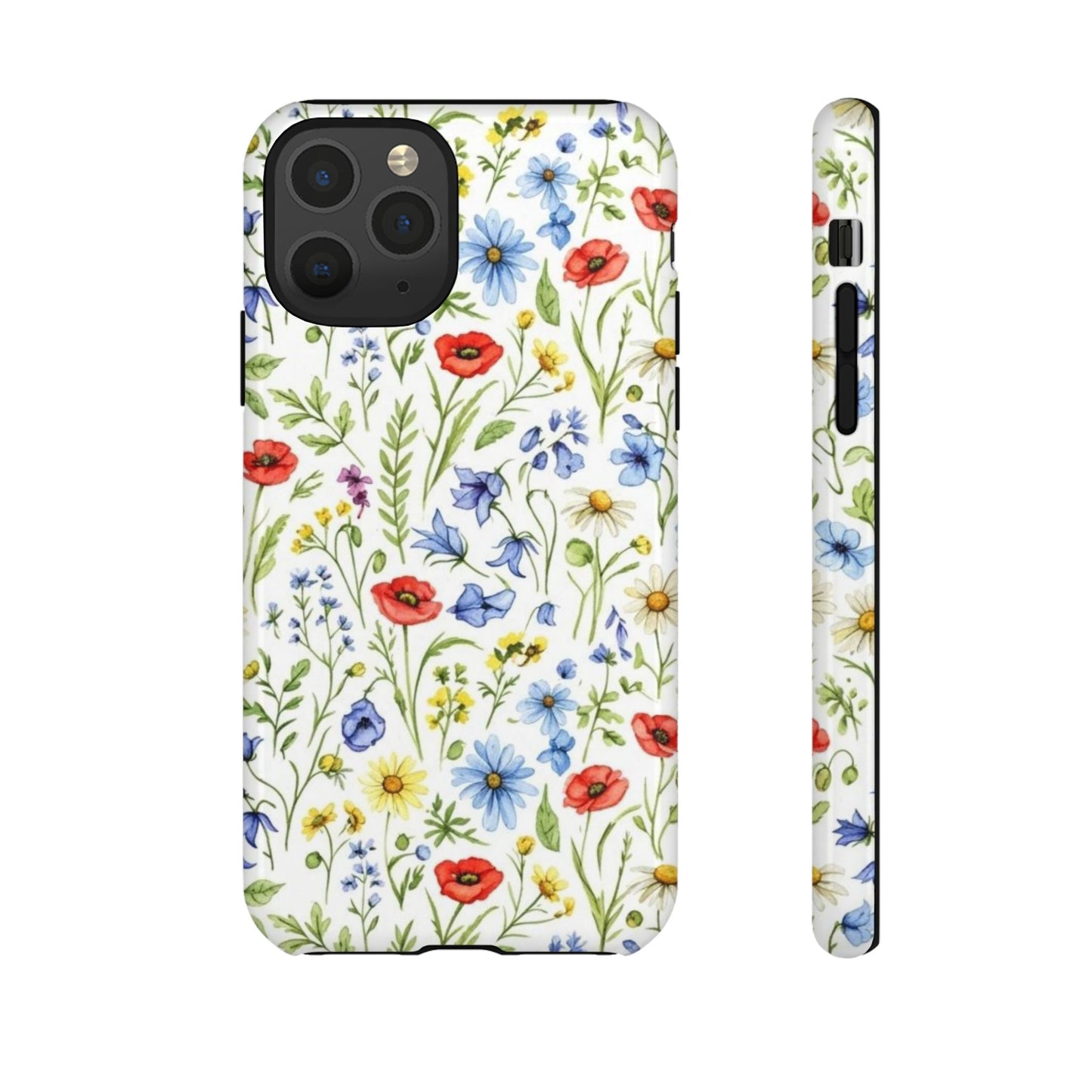 Floral Phone Case, Bohemian Style Tough Case, Nature Inspired Phone Cover, Gift for Her, Summer Vibes
