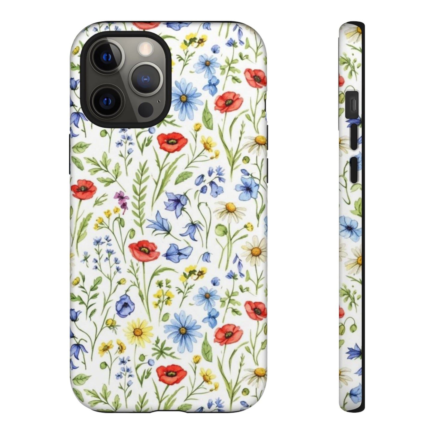 Floral Phone Case, Bohemian Style Tough Case, Nature Inspired Phone Cover, Gift for Her, Summer Vibes