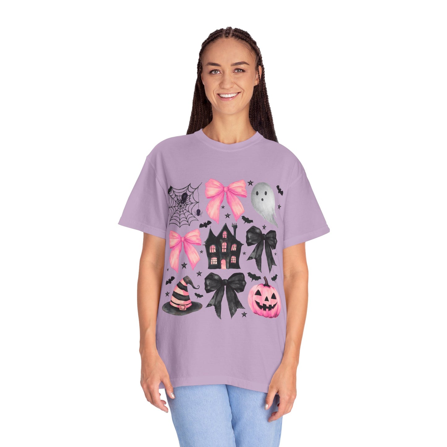 Halloween Graphic Tee, Spooky T-Shirt, Unisex Halloween Shirt, Ghost & Pumpkin Design, Autumn Casual Wear