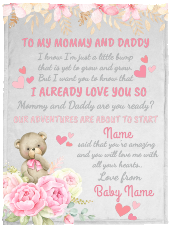 New Baby Cozy Plush Fleece Blanket - 30x40