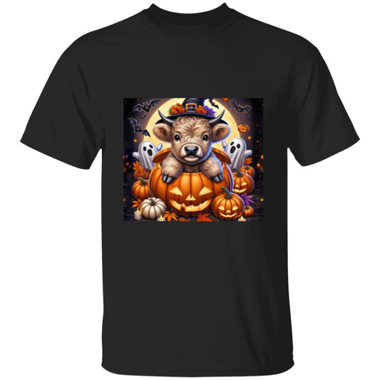 Halloween Cow Pumpkin T-Shirt