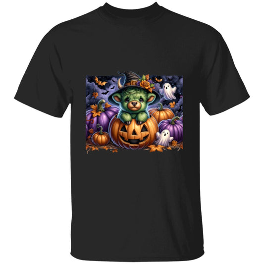 Halloween Cow Pumpkin T-Shirt