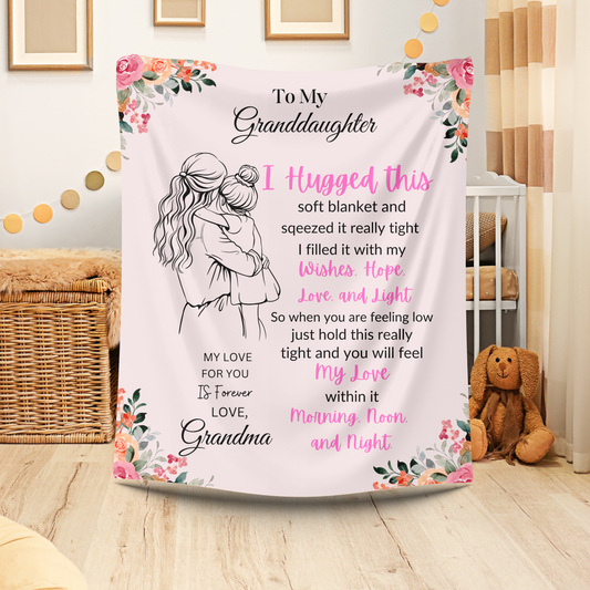 Granddaughter Fleece Blanket 50x60