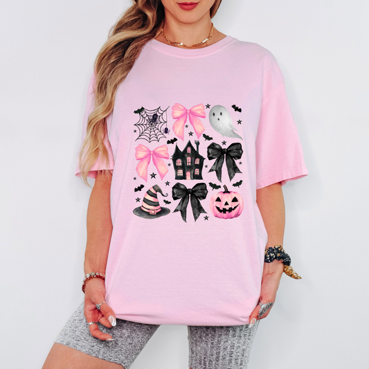 Halloween Graphic Tee, Spooky T-Shirt, Unisex Halloween Shirt, Ghost & Pumpkin Design, Autumn Casual Wear