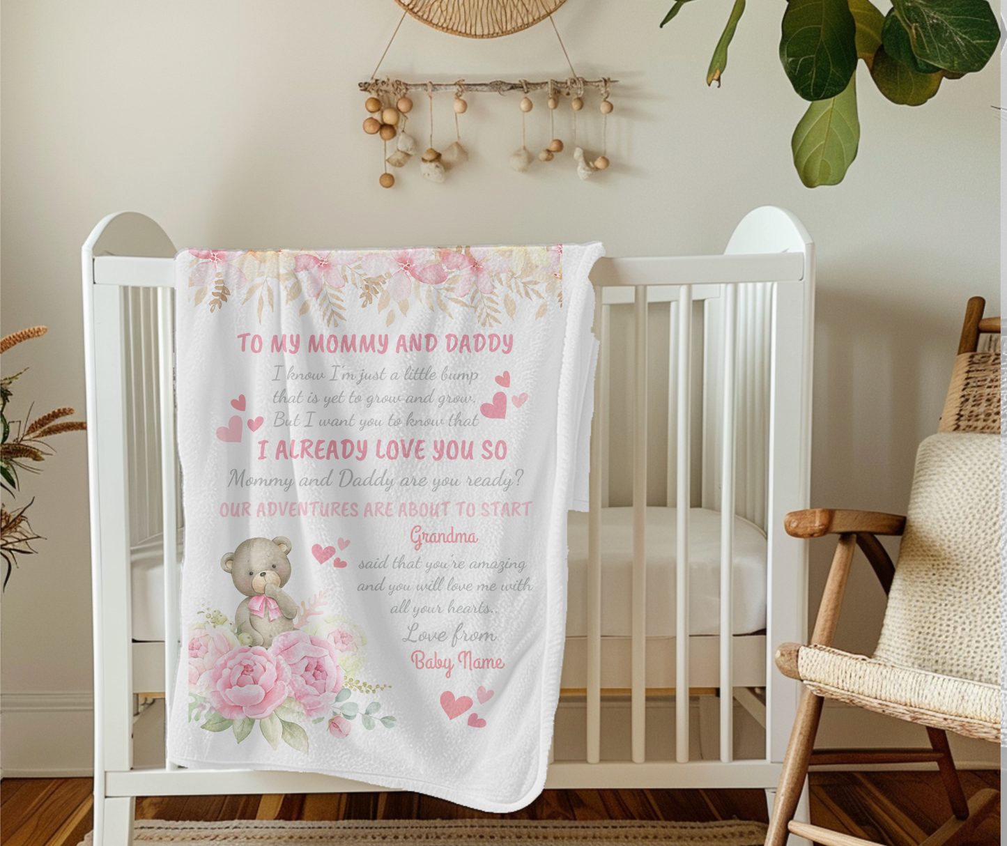 New Baby Cozy Plush Fleece Blanket - 30x40