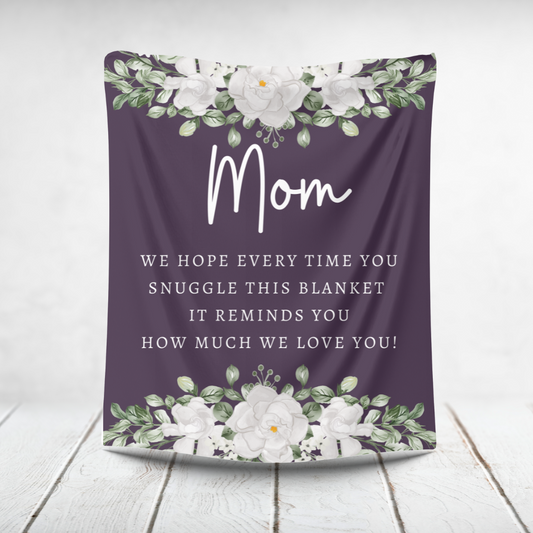 Mom Flower Blanket