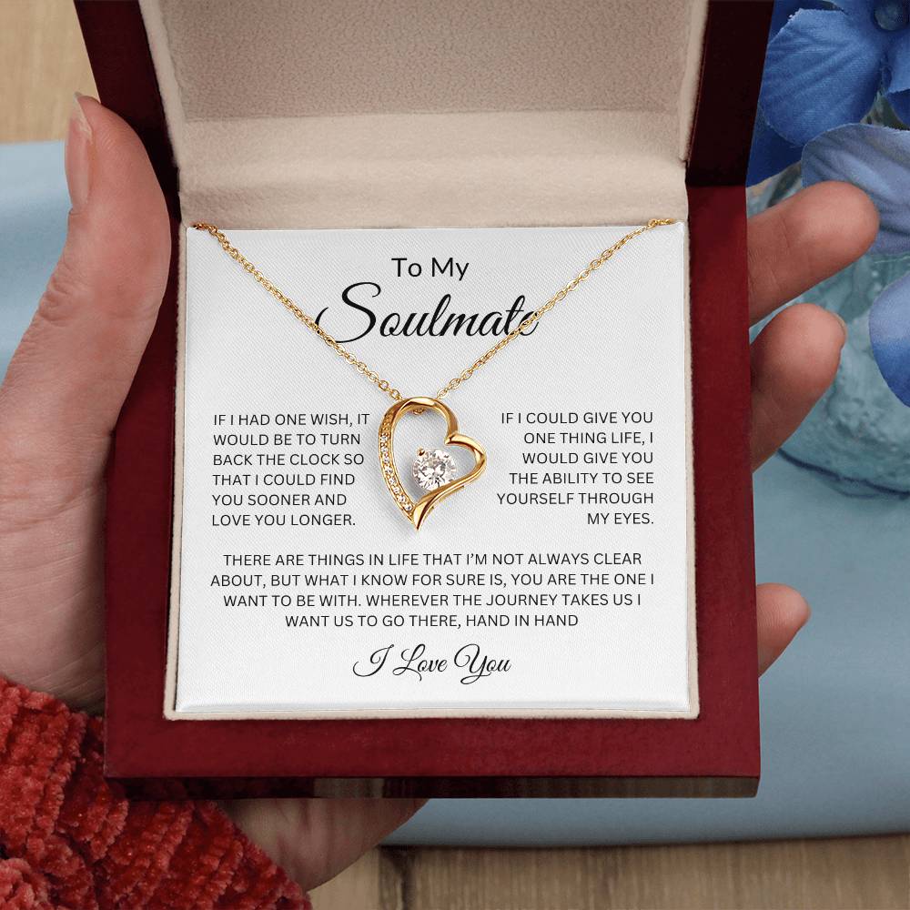 To My Soulmate Love Forever Necklace