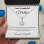 To My Wonderful Mother From Daughter Eternal Hope Necklace