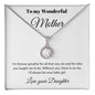 To My Wonderful Mother From Daughter Eternal Hope Necklace