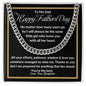 To My Dad | I Love You With All My Heart - Cuban Link Chain