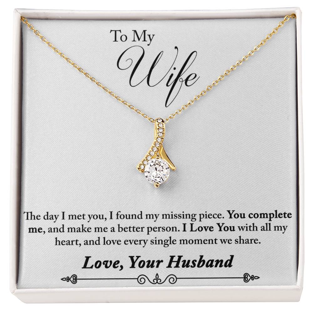 To My Wife Alluring Beauty Necklace From Husband